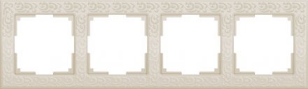 Рамка на 4 поста (слоновая кость) W0042303 Werkel